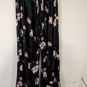 1X Cato floral tie pants